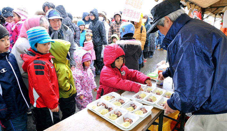 信濃町 福ふく豆まき大会