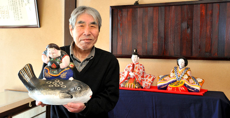 中野市 まちかど土びな展