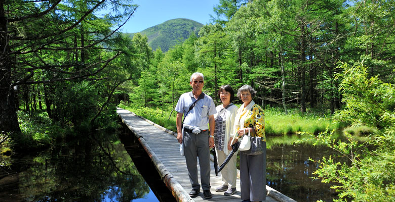 立科町 白樺高原、御泉水自然園